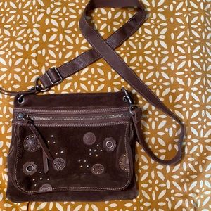 Fossil leather crossbody purse